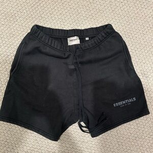 Mens Fear of God Essentials Sweat Shorts Black SS22 size Small
